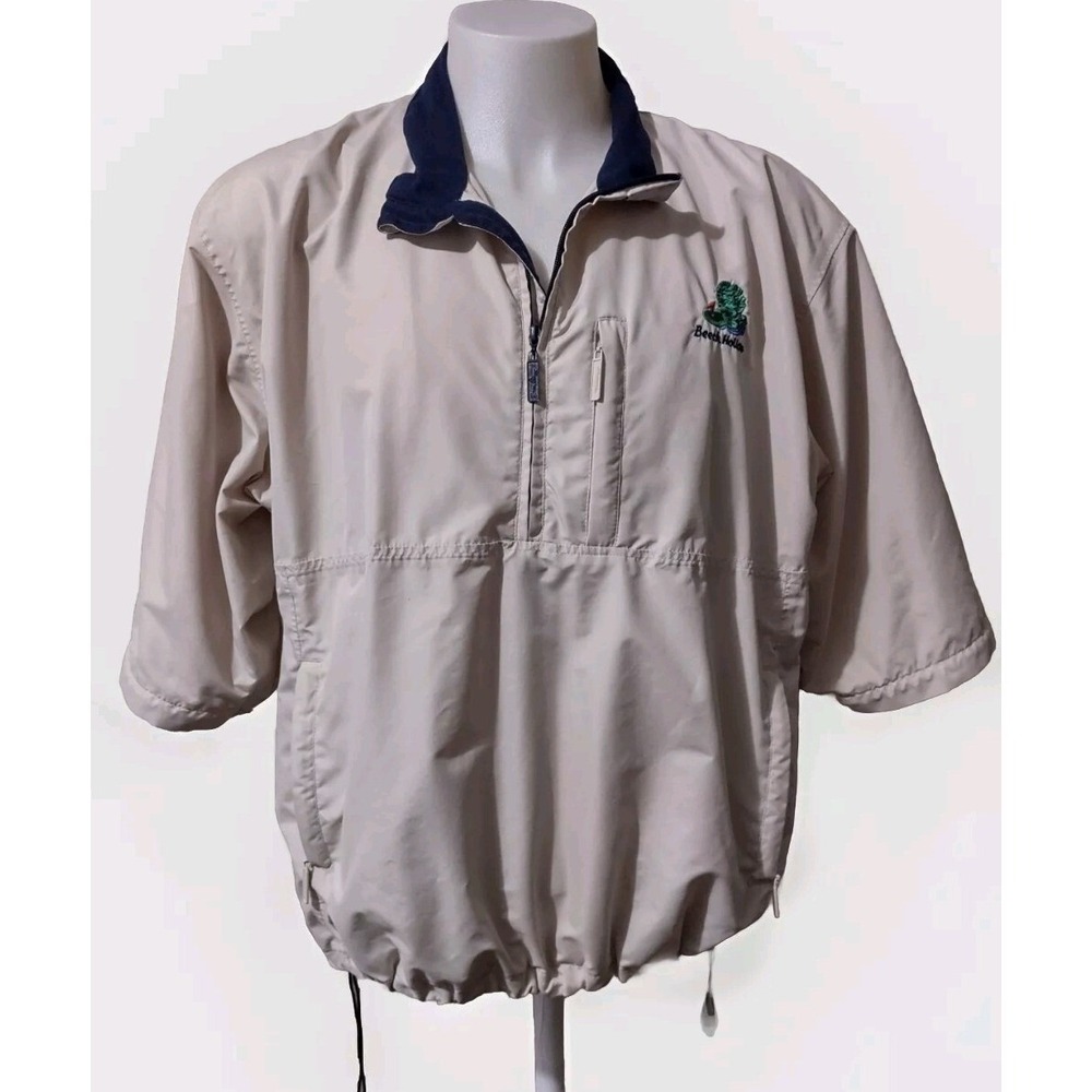 The‎ Weather Company Golf Jacket Men's XL Microfiber Short Sleeve Windbreaker